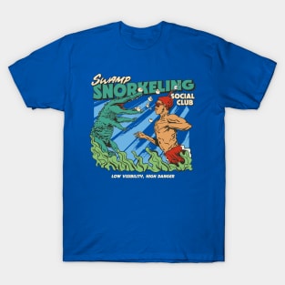 Retro Swamp Snorkeling Social Club // Funny Alligator Snorkel T-Shirt